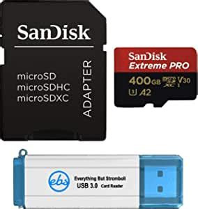 SanDisk Tarjeta De Memoria Micro SDXC Extreme Pro De 400 GB Funciona