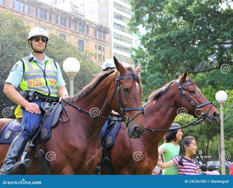 Police Horses Mounted Editorial Image - Image: 24236180