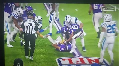 Colts Vs Vikings Defensive Delay Of Game Penalty Youtube