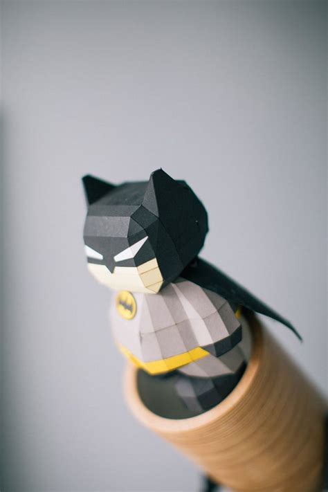 Papercraft Batman Paper Figure Superhero Papercraft In Kits Etsy Paper Crafts Batman Diy