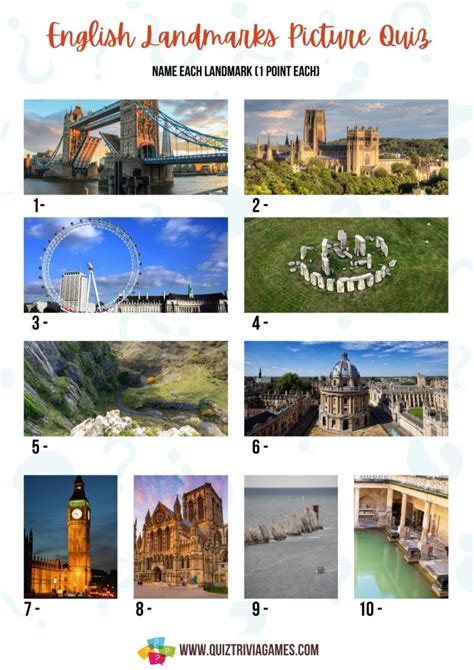 Landmark Picture Quiz With Answers Kathe Maurine