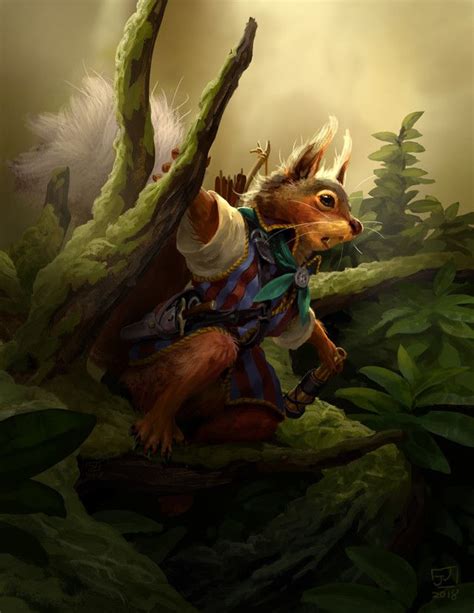 Artstation Redwall Squirrel Remastered Jerome Jacinto Concept Art