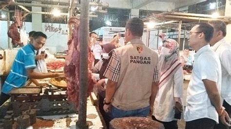 Satgas Pangan Mabes Polri Lakukan Sidak Di Dua Pasar Deliserdang