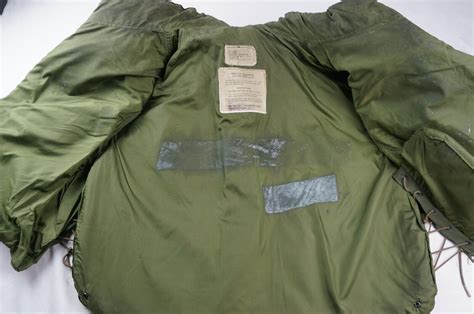 Genuine Us Military Flak Jacket Xl Od Green Pattern W Shoulder