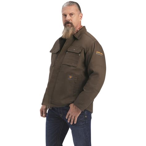 Ariat Mens Rebar Duracanvas Insulated Sherpa Lined Coat 727669