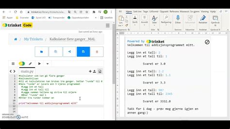 Programmering I Python Del While L Kke Youtube