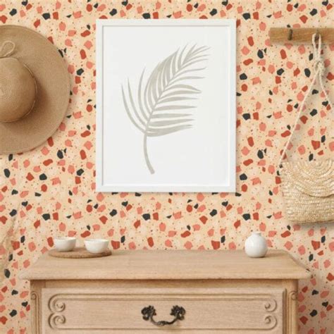 Modern Orange Wallpaper Peel And Stick Or Non Pasted