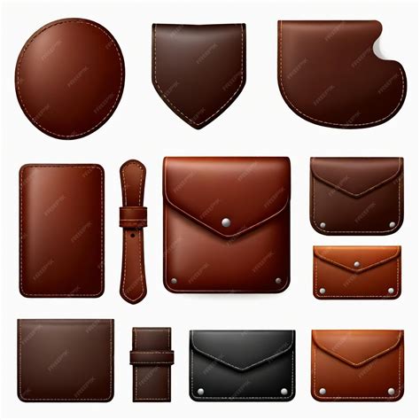 collection   types  leather items including  leather