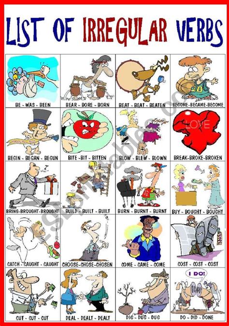 Irregular Verbs Cartoon