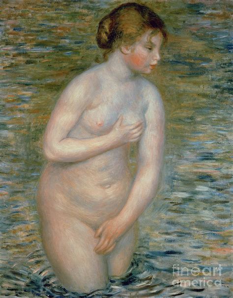 Nude In The Water 1888 Painting By Pierre Auguste Renoir Pixels