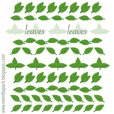 Free Printable Leaves Border Sheet Ausdruckbare Schmuckborder