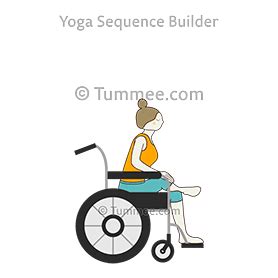 Pigeon Pose Wheelchair (Kapotasana Wheelchair) Preparatory-Poses ...