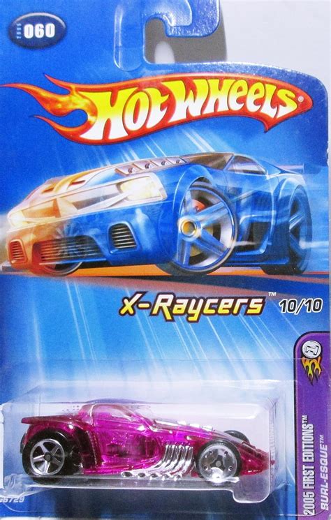 Amazon Co Jp Mattel Hot Wheels 2005 First Editions 1 64 Scale X Raycers Clear Purple Burl