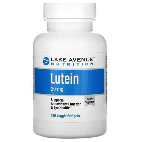 Лютеин и зеаксантин, Lake Avenue Nutrition, 20 мг, 120 капсул купить ...