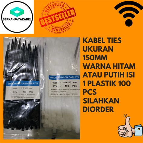 Jual KABEL TIES 15 CM 100 PCS Shopee Indonesia