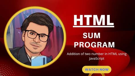 Addition Of Two Number In Html Using JavaScript YouTube