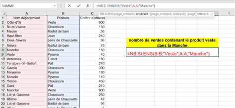 Comment Utiliser La Fonction Nb Si Ens Dans Excel Espritacademique