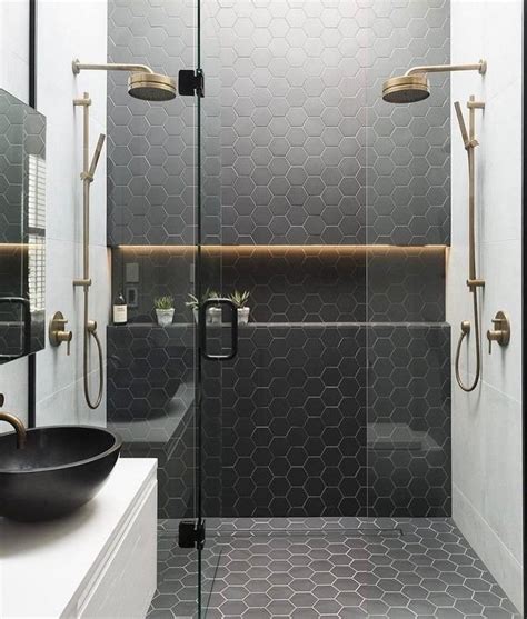 Banheiro preto e branco estilo e elegância em duas cores Bathroom