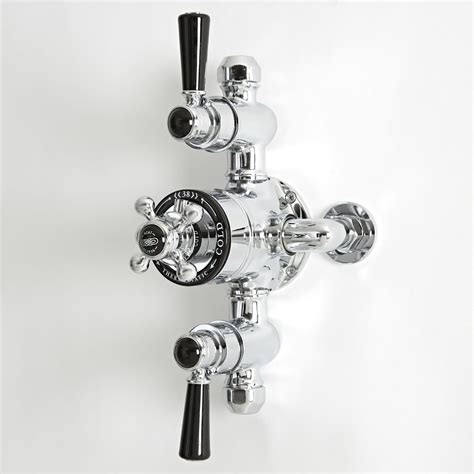 Milano Elizabeth Traditional Triple Exposed Thermostatic Shower Valve