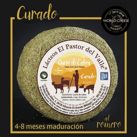 Queso Curado De Cabra Al Romero El Pastor Del Valle