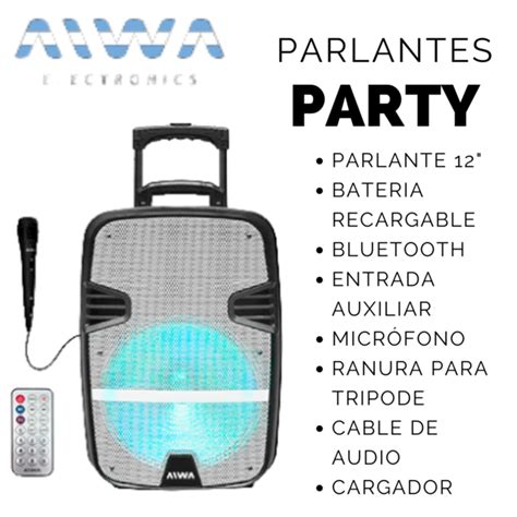 Parlante Aiwa Linea Party Aw P D Sn La Esperanza