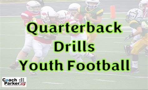 Quarterback Drills for Youth Football Top Drills for QBs #1