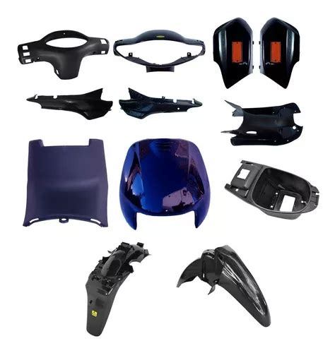 Kit Plasticos Carenado Negro Gilera Smash Honda Biz Vc