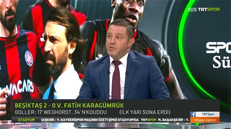 TRT Spor on Twitter Nihat Kahveci Beşiktaş ın ilk yarıdaki