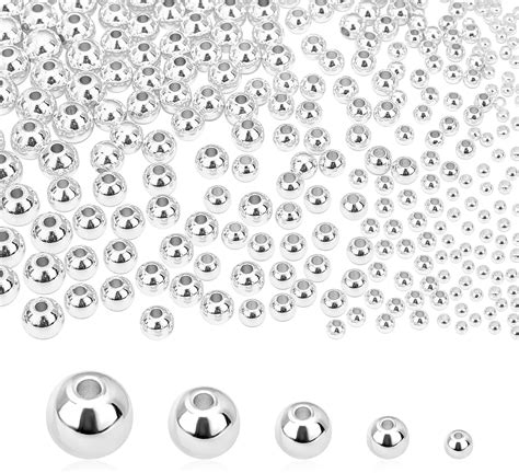 Spacer Beads For Jewelry Making 200pcs Spacer Beads Silver Beads For Bracelets