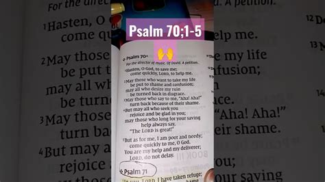 Psalm Niv Come Quickly Lord Readthewordwithvicky Youtube