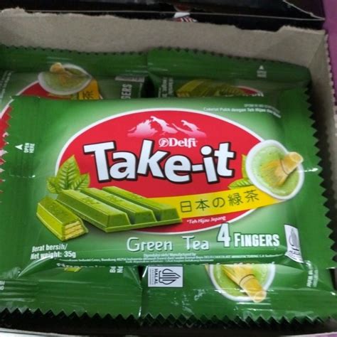 Jual Delfi Take It Cokelat Wafer Matcha G Shopee Indonesia