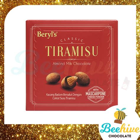 Beryls Tiramisu Almond Milk Chocolate 65g