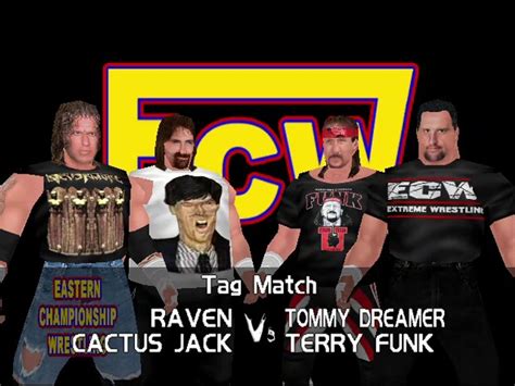 ECW Barely Legal Mod Matches Cactus Jack Raven Vs Tommy Dreamer