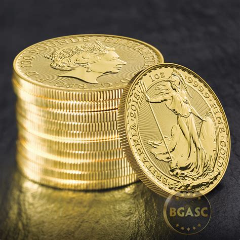 Buy 1 oz Gold Britannia Bullion Coin Brilliant Uncirculated .9999 Fine ...