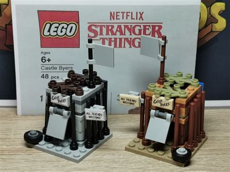 lego stranger   upside  set   castle byers