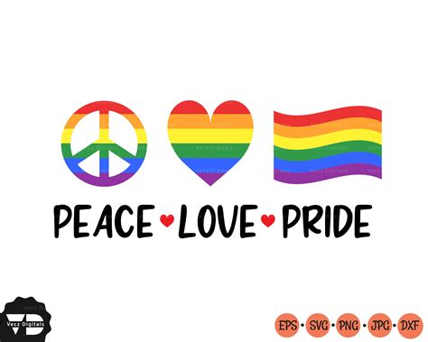 Pride Bundle Svg Happy Pride Month Svg Gay Pride Svg Love Etsy