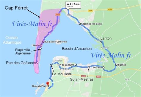 Bassin D Arcachon Voyage Carte Plan