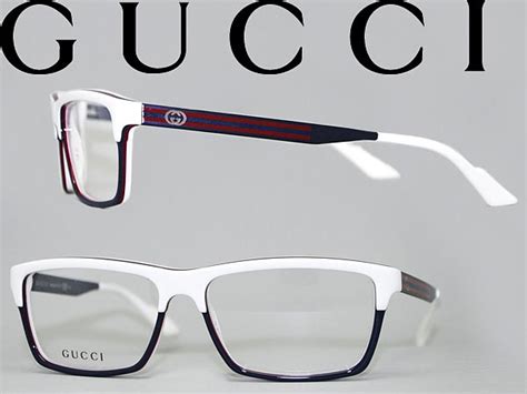 Woodnet Rakuten Global Market Glasses Gucci White X Navy Gucci Eyeglass Frames Eyeglasses Guc