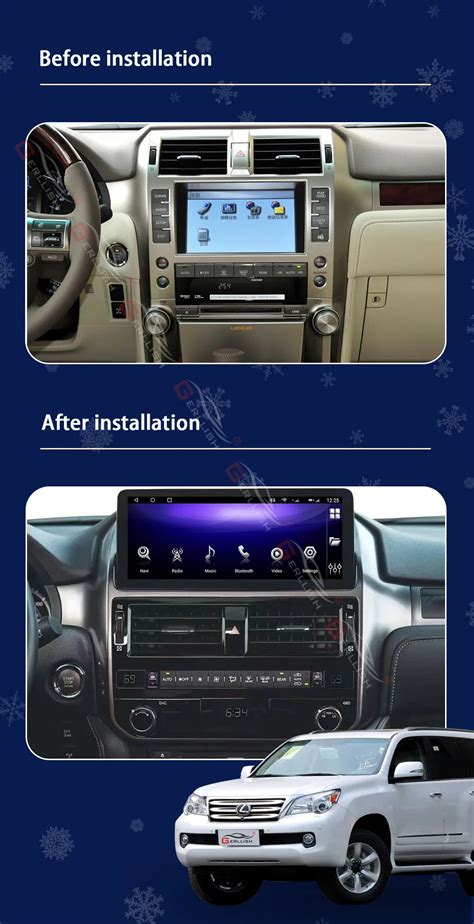 12 3inch All New Car Radio Android For Lexus Gx400 Gx460 2009 2022 Carplay Multimedia Video