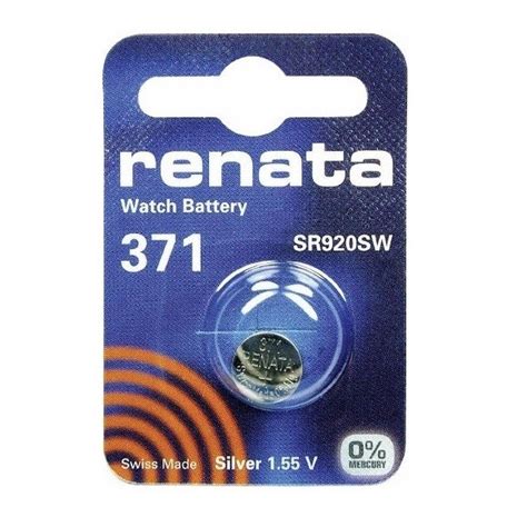Купить Батарейка Renata 371 (SR920SW) BL 1/10/100 в Красноярске