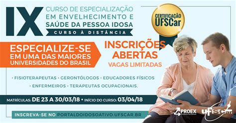 Ufscar Oferece Especializa O Em Envelhecimento E Sa De Da Pessoa Idosa