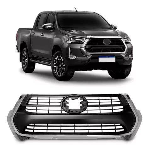 Grade Radiador Hilux Srv Black Piano Cromado