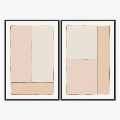Quadro Geo Nude 1 Por Ale Gazola Kit Duas Telas MultixPrint