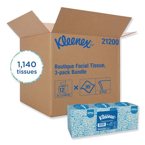 Kleenex Boutique White Facial Tissue 2 Ply Pop Up Box 95 Sheetsbox