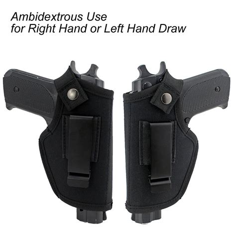 Ambidextrous Iwb Owb Concealed Carry Pistol Holster With Metal Clip Fit Most Gun Ebay