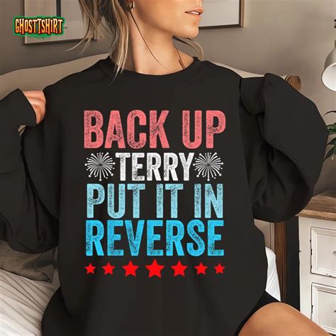 Retro Back Up Terry Back It Up Terry 4th Of July Fireworks T-Shirt