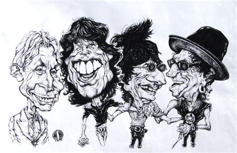 Rolling Stones 1 By Grosu Famous People Cartoon Toonpool