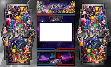 Mame Arcade Cabinet Graphics For Reproduction Bezel Marquee CPO Side