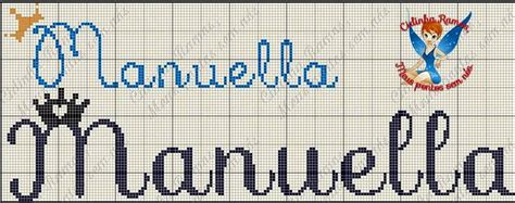 Pin De M Nica Tavarez Em Bordado Manu Imagens Nomes Em Ponto