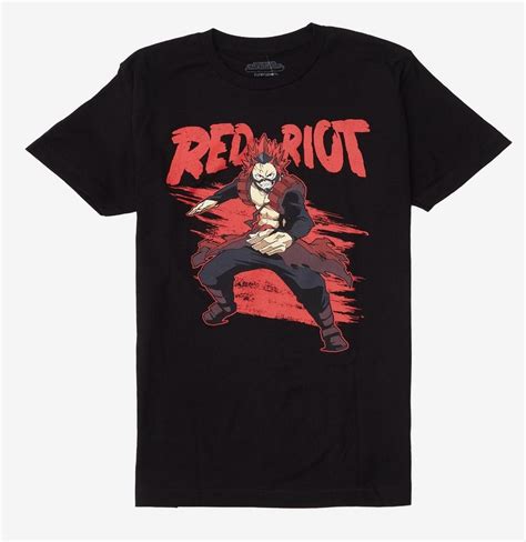 My Hero Academia Merch T-Shirts – Red Riot Unisex Graphic Tee | BNHA Store